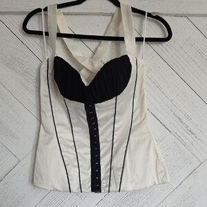 Chic Black and White Women's Blouse